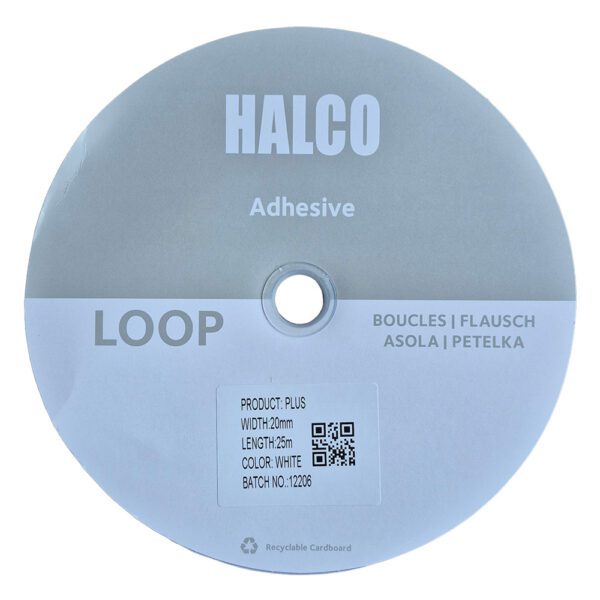 WHITE LOOP VELCRO ADHESIVE FASTENER 20MM X 25M - Expo Supplies