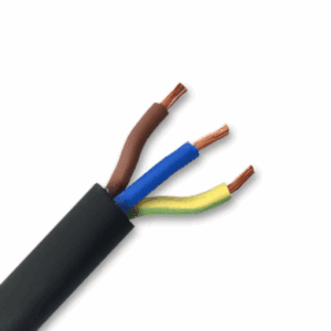 Flexible Power Cable (Black Rubber/PVC)