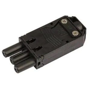 TDP BLACK PLUG FEMALE 3 PIN 240V