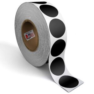 BLACK / WHITE SELF ADHESIVE DOTS PER SHEET