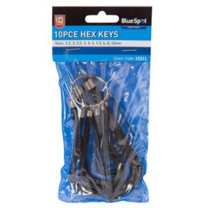 10PCE HEX KEY SET B/S 15311