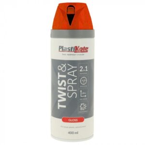 PLASTIKOTE TWIST AND SPRAY GLOSS RED 400ML