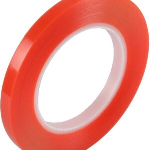 RED DOUBLE SIDED TAPE 12MM X 50M