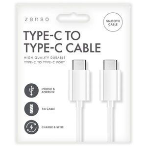 TYPE C - TYPE C WHITE PHONE CABLE 1M