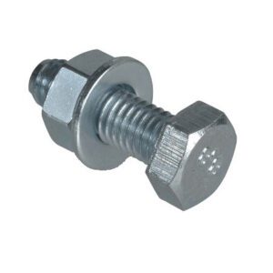 HT SET SCREW NUT & WASHER BZP M8 X 25   (8)