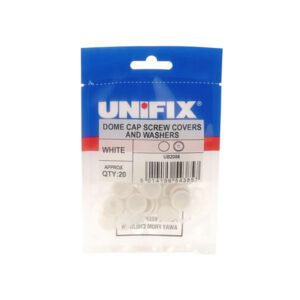 WHITE SCREW COVER DOMECAP  (20)